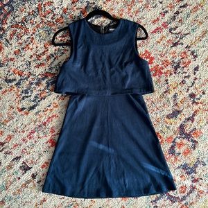 Boutique mini party dress / velvet